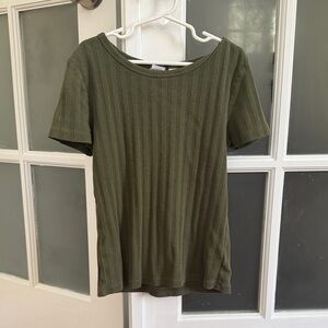 Gap Kids Girl’s Ribbed Pointelle T-Shirt